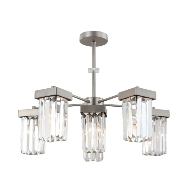 6 لوستر سقف کریستالی مدرن 6-Light Modern K9